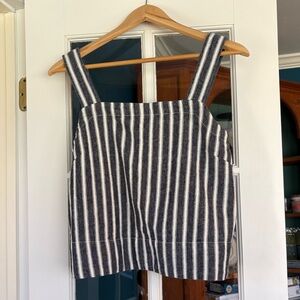 Madewell Navy & White Striped Top